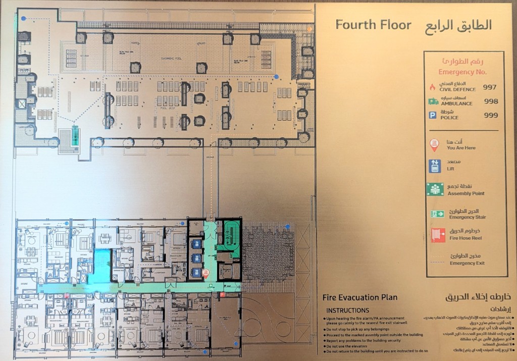 Fire evacuation plan
